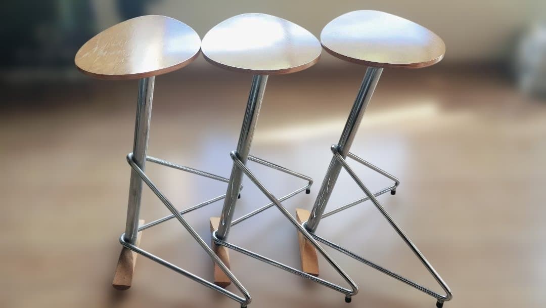 ハイチェア 3脚セットADCORE 楕円形 楽天市場】堀田木工所 ペルケチェアー PVCNA / IVWN / IV学習椅子 学習