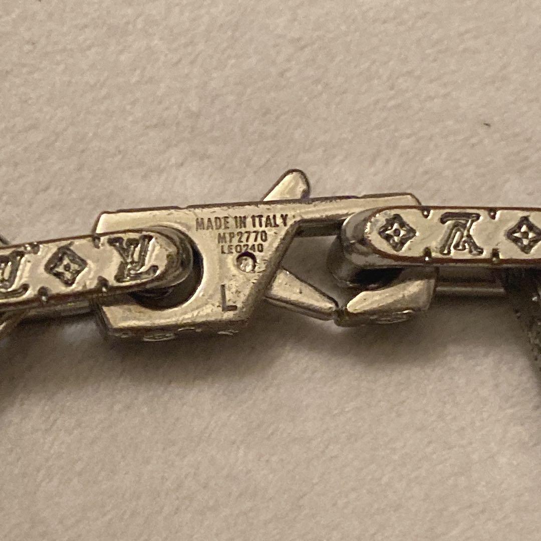 Louis Vuitton シルバーリンクチェーンブレスレット - メルカリ