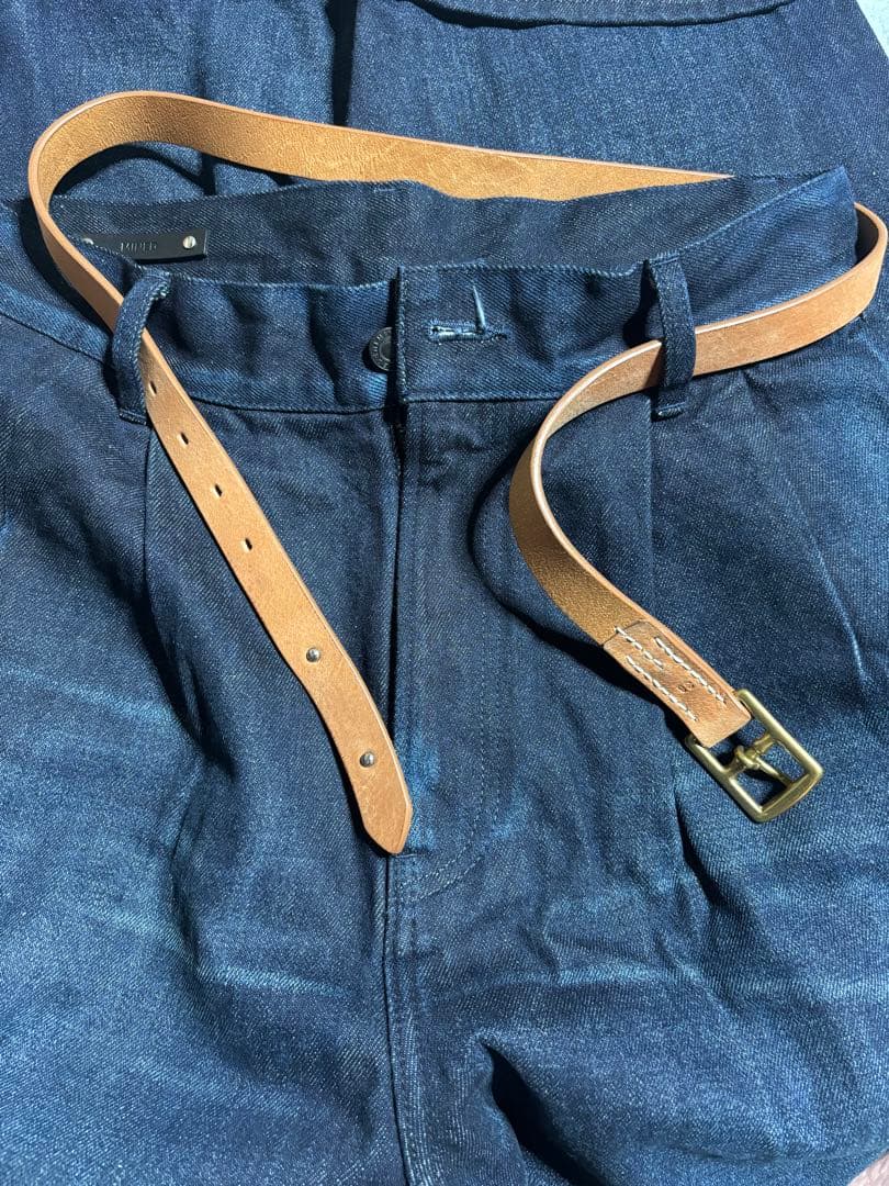 MINEDENIM マインデニム 木村拓哉着用ブラウンレザー ベルト - メルカリ