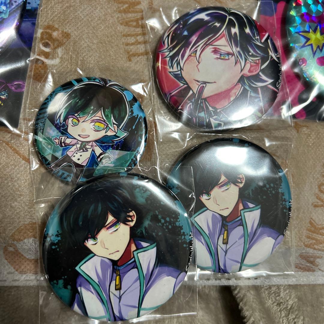 わさびゲーム 狼ゲーム 新村コウ 霜月ユキナリ 缶バッジセット