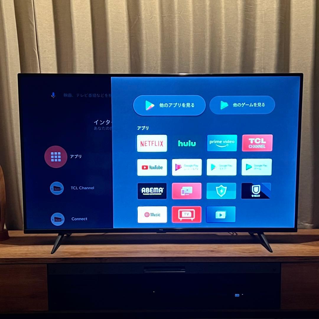 【美品】TCL 4K 55インチ チューナー搭載 Androidスマートテレビ Amazon | TCL テレビ 55型 55インチ スマートテレビ Google TV W