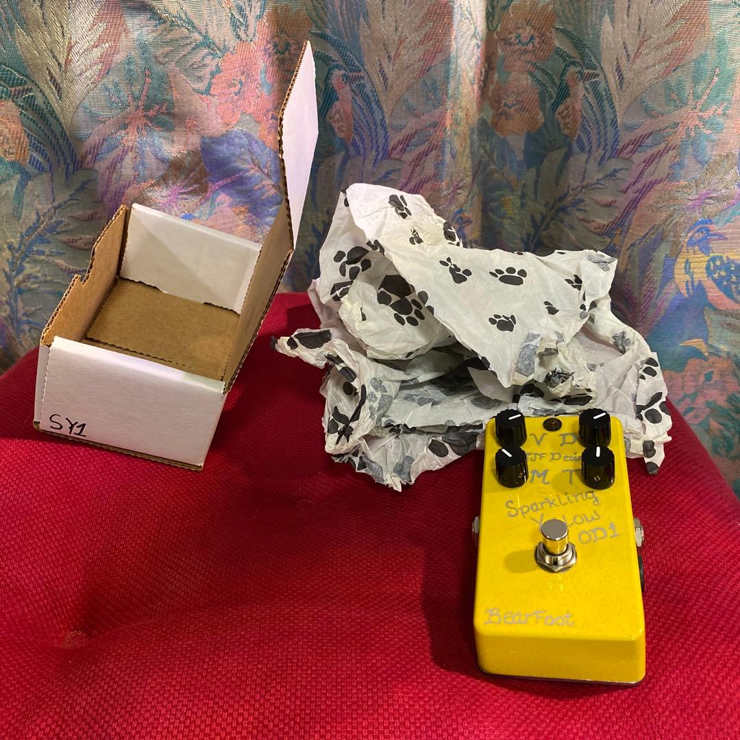 BearFoot Sparkling Yellow OD1 ギターエフェクター