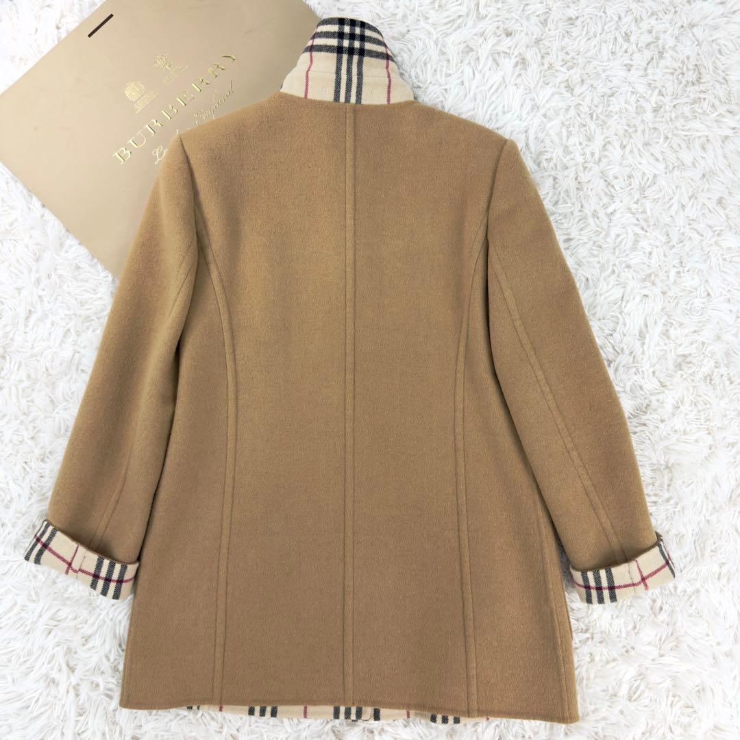 美品】バーバリーロンドン ダブルフェイス ウールカシミヤコート ノバ