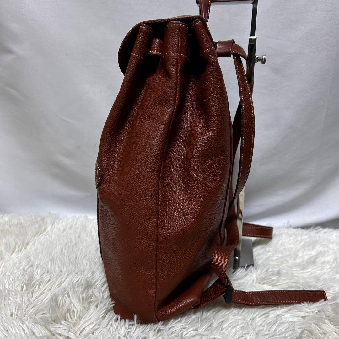 LONGCHANP オールレザー リュック デイパック フローネ ブラウン