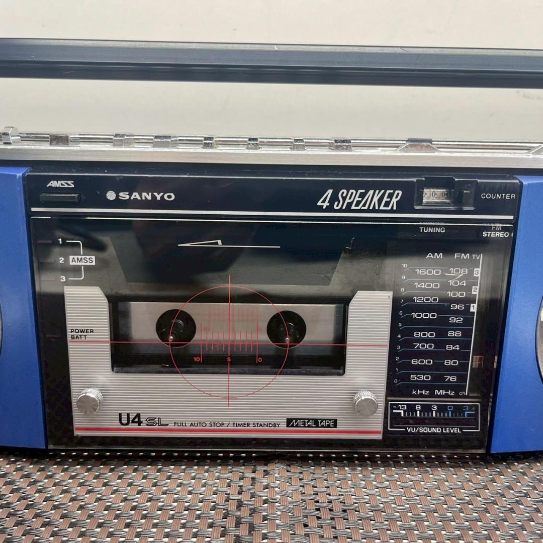 K◇SANYO サンヨー MR-U4SL FM/AM ステレオラジオカセット