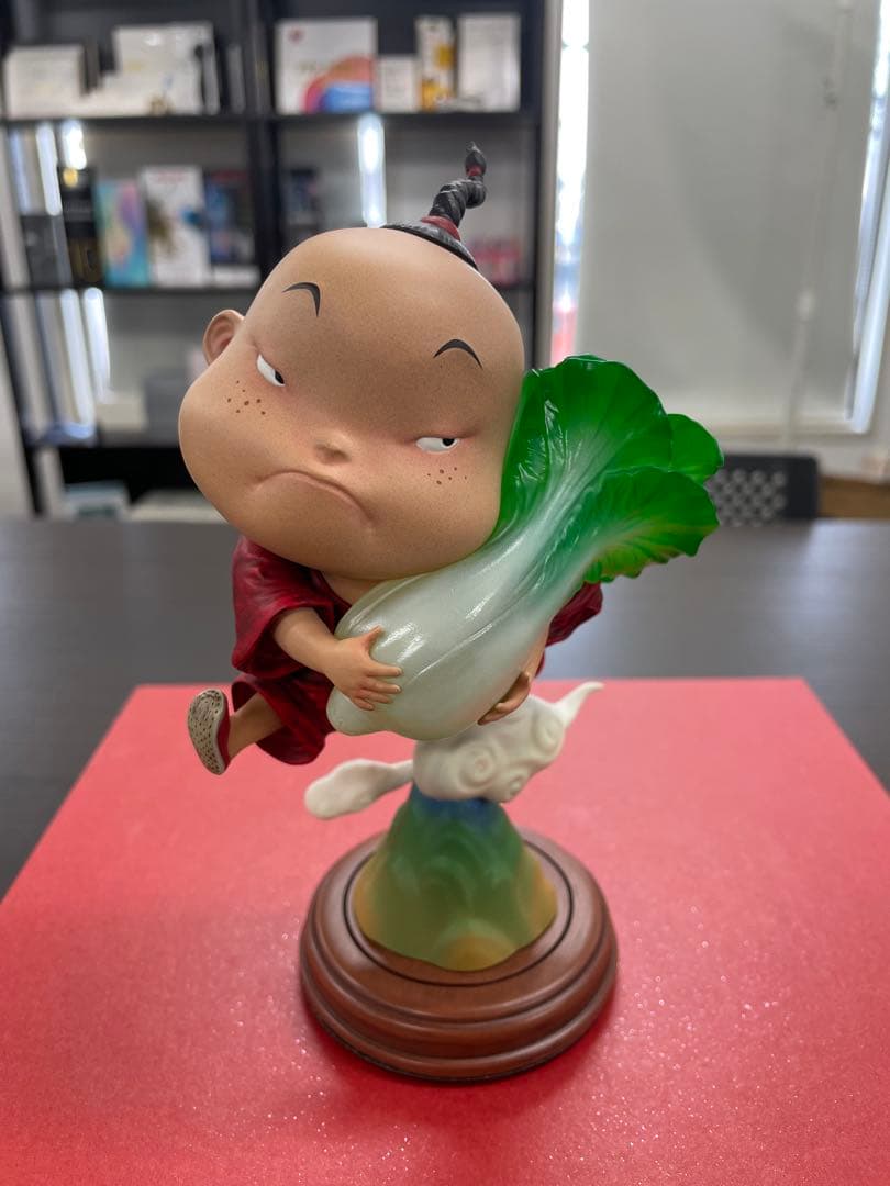 白菜を持つキャラクターフィギュア　市場流通のない絶版フィギュア
