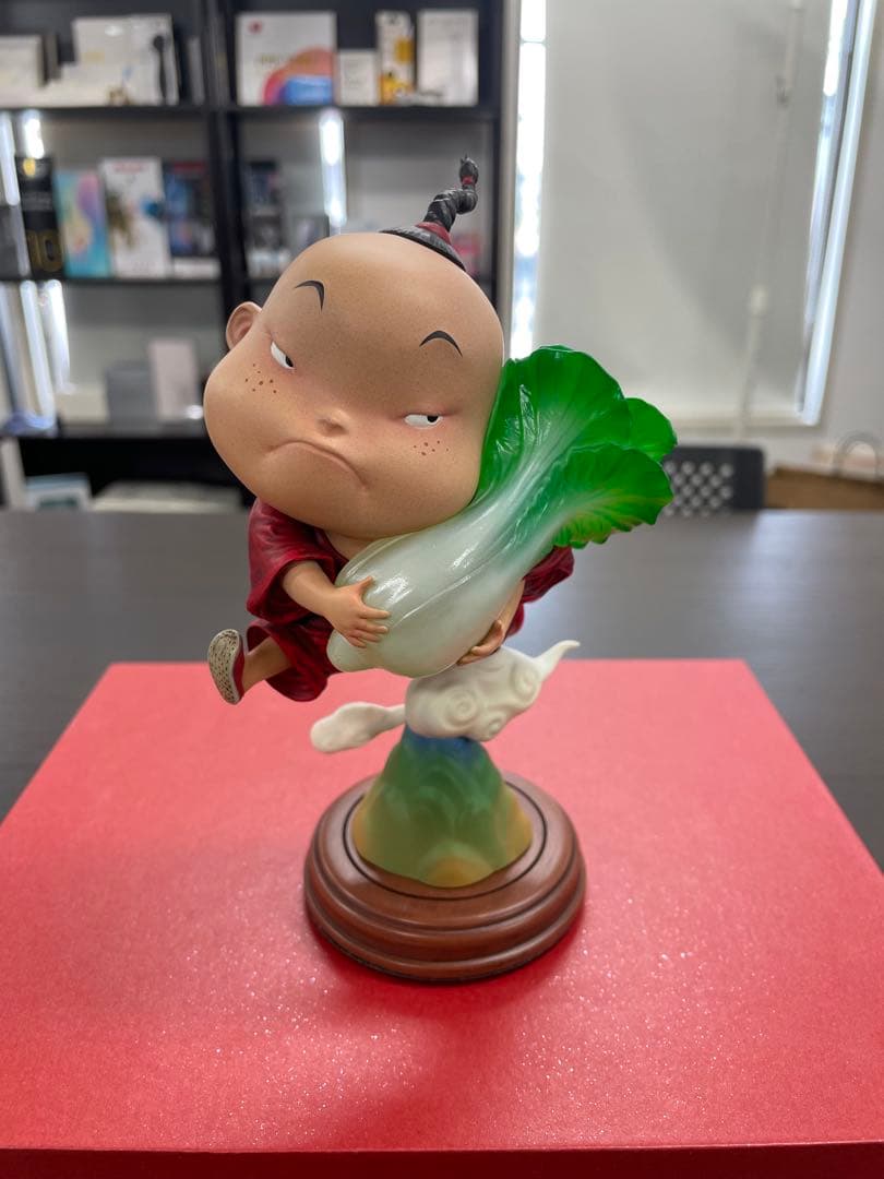 白菜を持つキャラクターフィギュア　市場流通のない絶版フィギュア