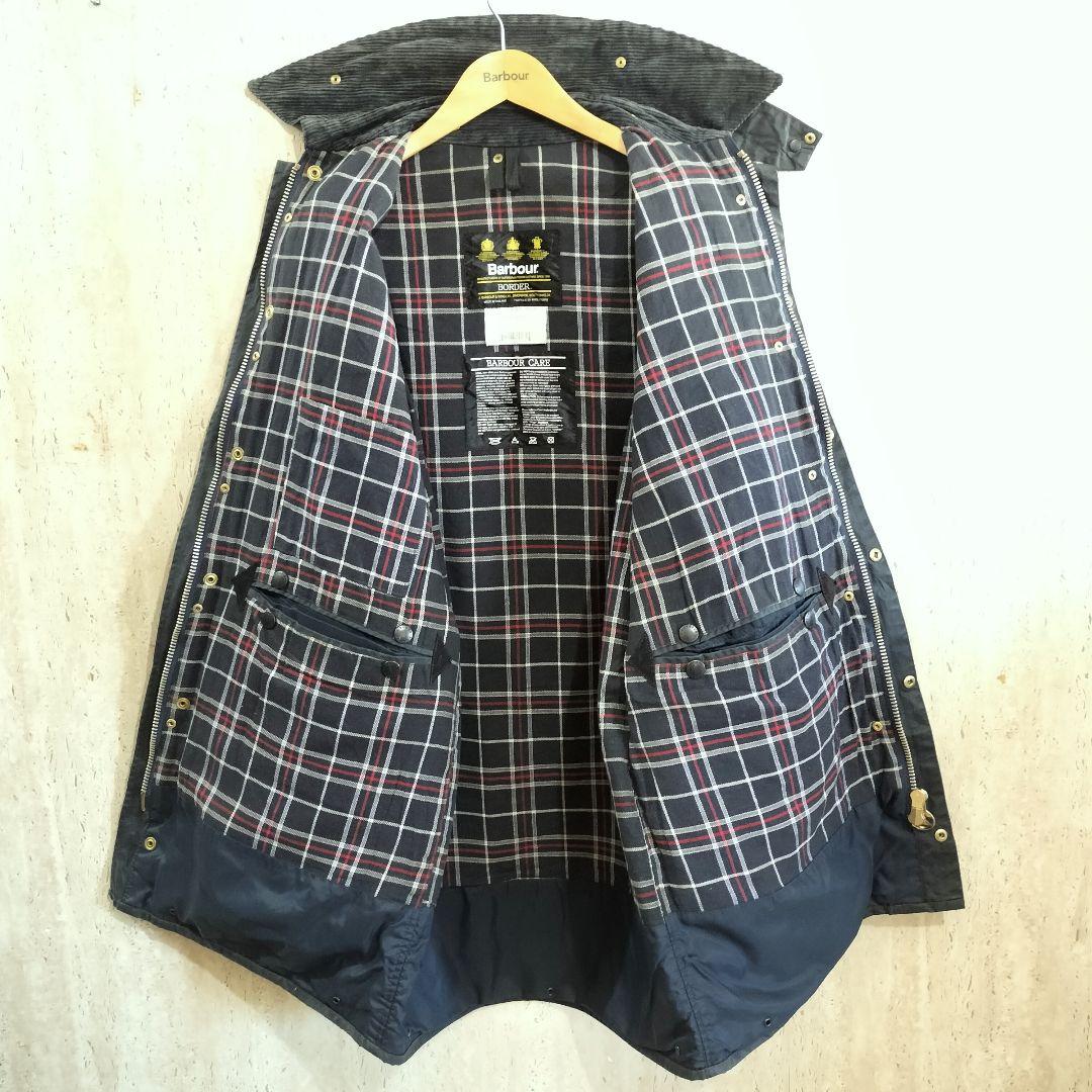 90s Barbour border c40 バブアー ボーダー ネイビー - メルカリ