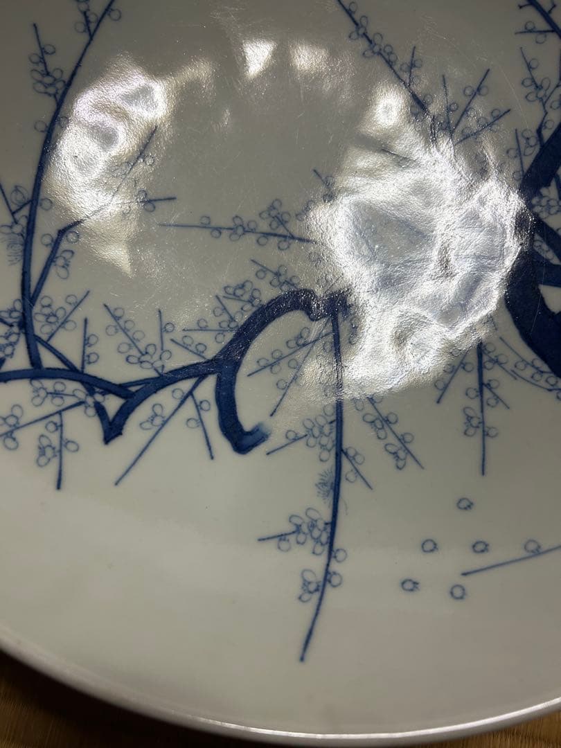 内容必読】江戸後期 鍋島 大皿 梅紋 - メルカリ