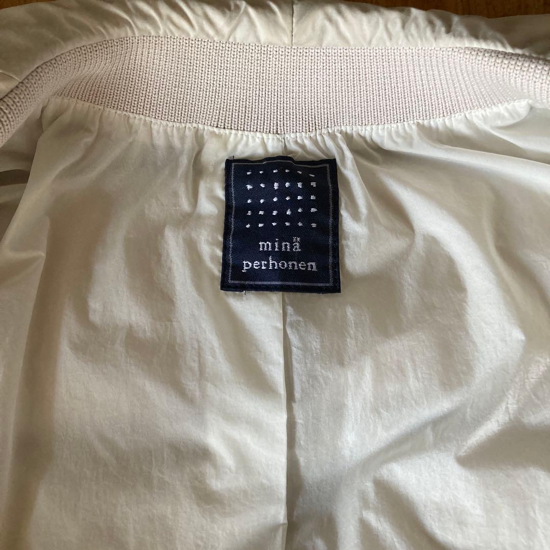 ミナペルホネン ダウンジャケットサイズ36 アイボリー - メルカリ