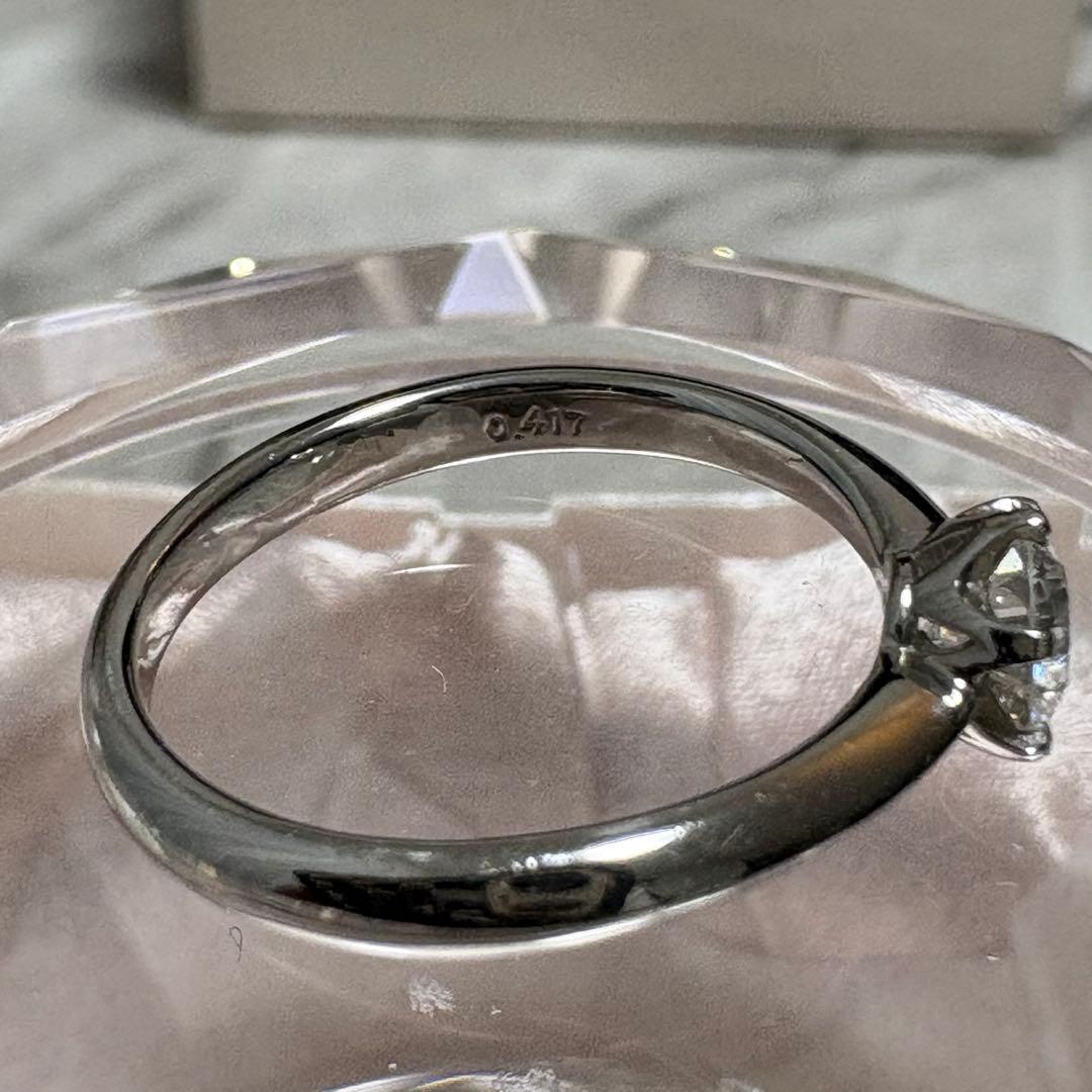 [超美品]ダイヤモンドリング　0.4ct. プラチナ900 11号