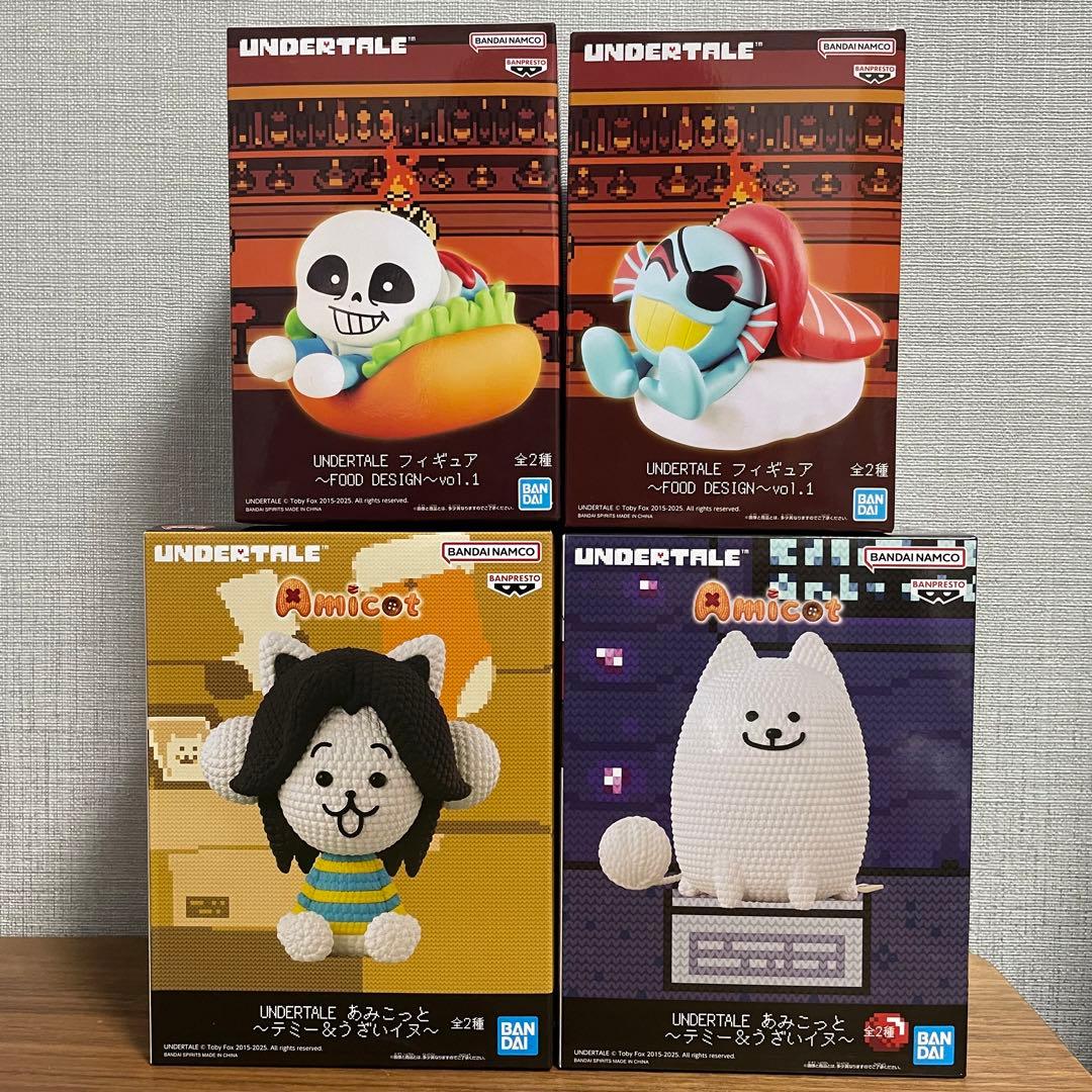 UNDERTALE あみこっと FOOD DESIGN フィギュア4点セット - メルカリ