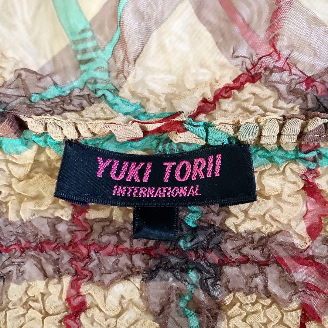 未使用級！YUKI TORII ユキトリイ Gプリーツフリル ブラウス
