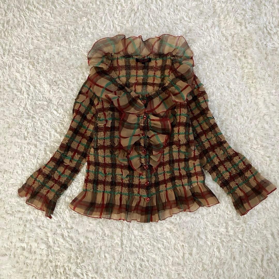 未使用級！YUKI TORII ユキトリイ Gプリーツフリル ブラウス