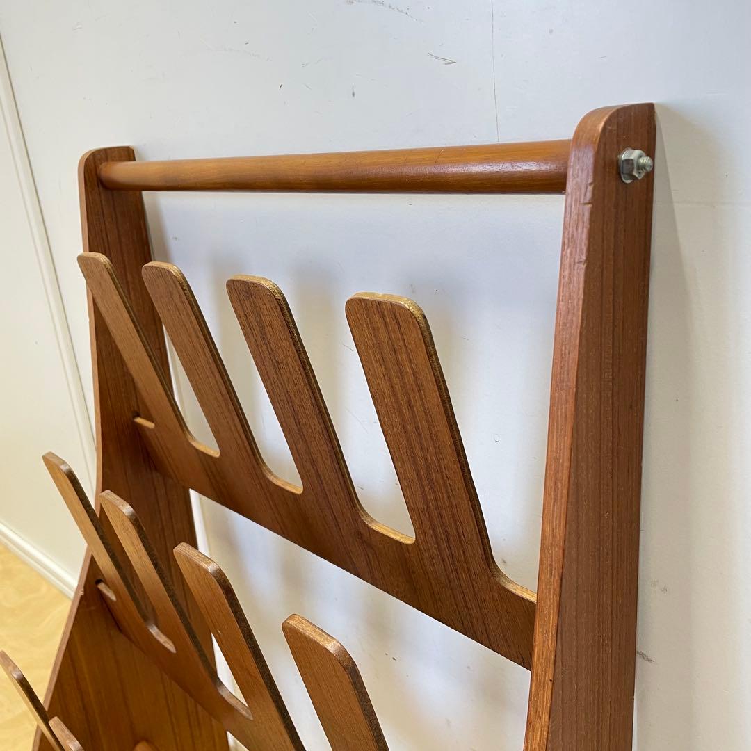 希少 ビンテージ サイトーウッド スリッパラック 6足 チーク材 北欧