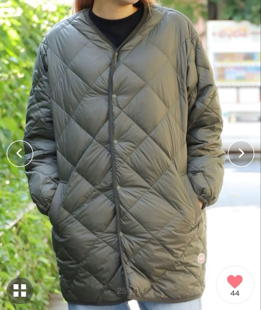 極美品 バンソンエミレイユ 洗える キルティング ダウンコート 38