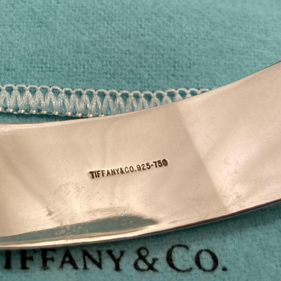 ゑ様専用 Tiffany ツイストロープダブルラインバングル シルバー×K18