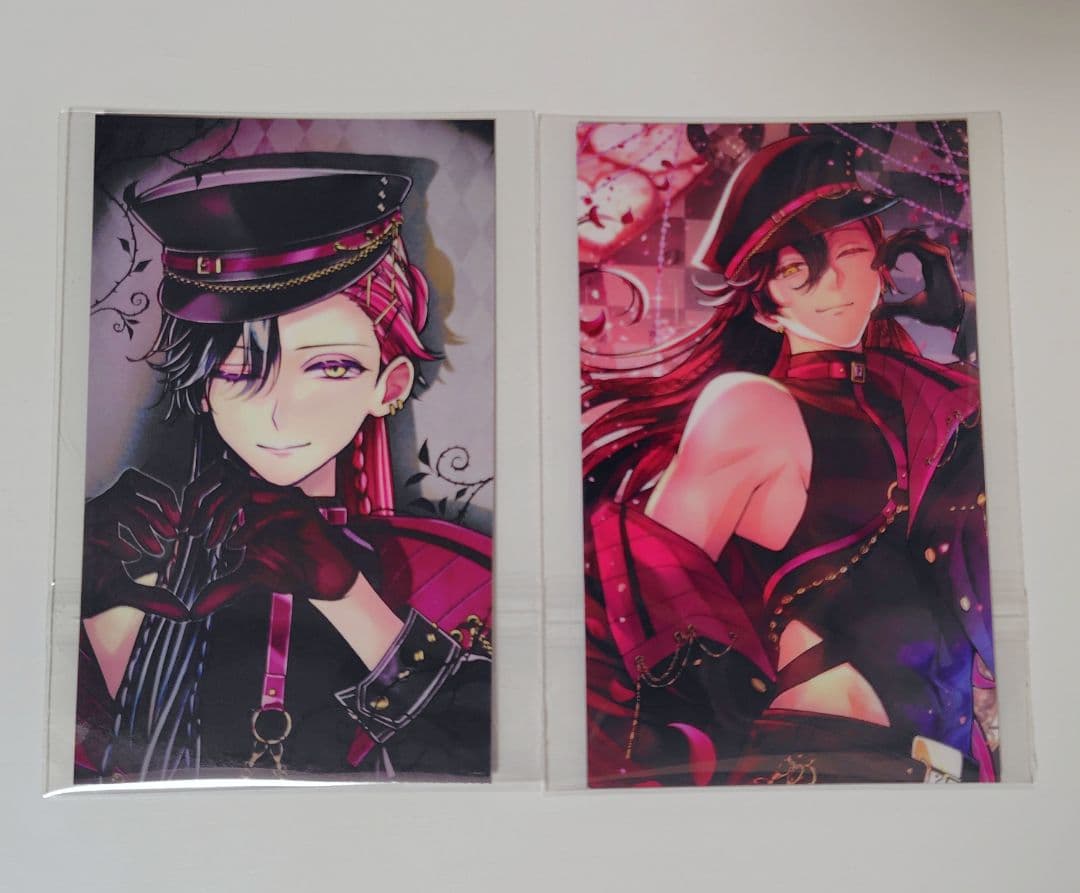 ルカス2種セット】バレンタイントレカ風カード 悪魔執事と黒い猫 あく