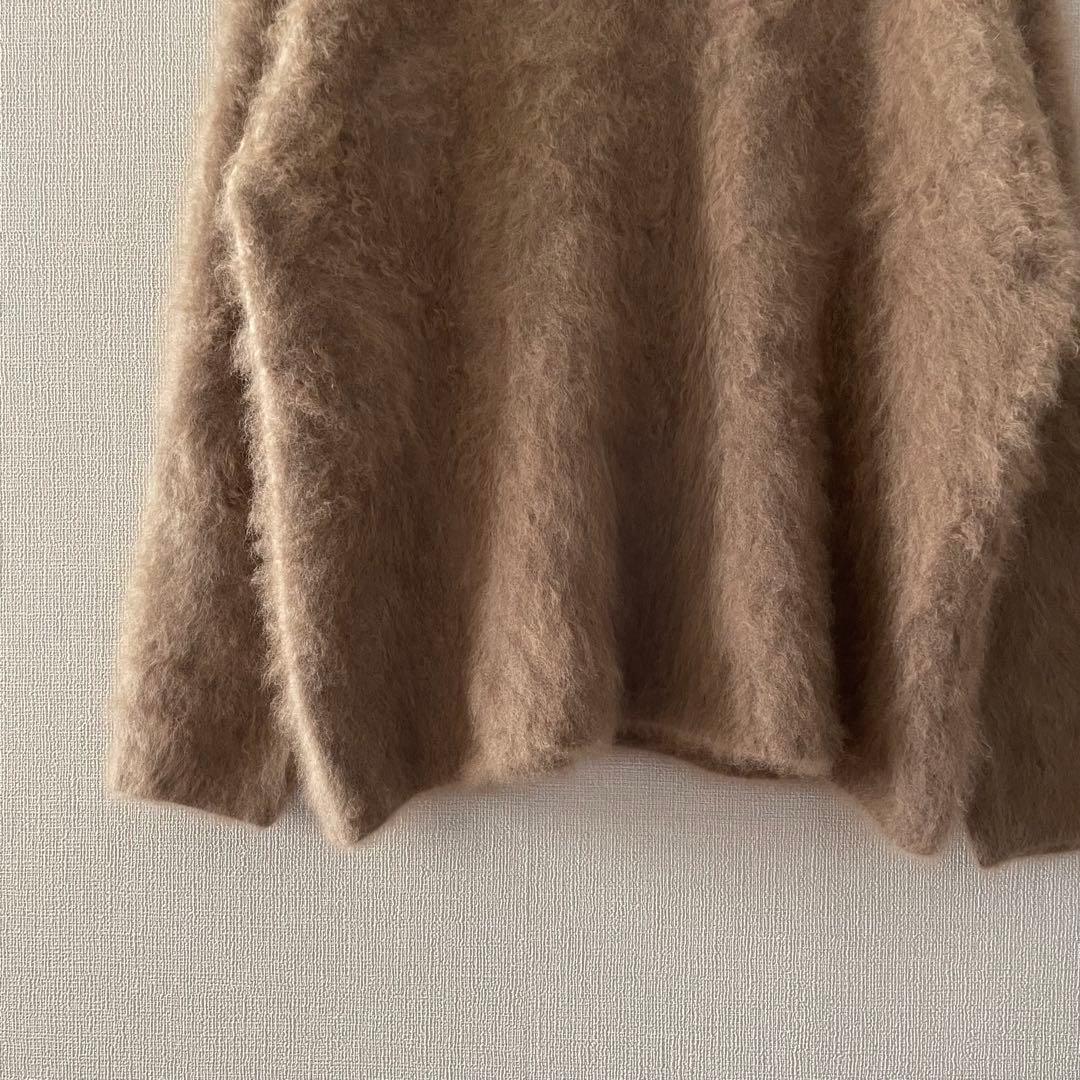 美品！NOBLEファーニットVネックプルオーバー ノーブル キャメル 長袖