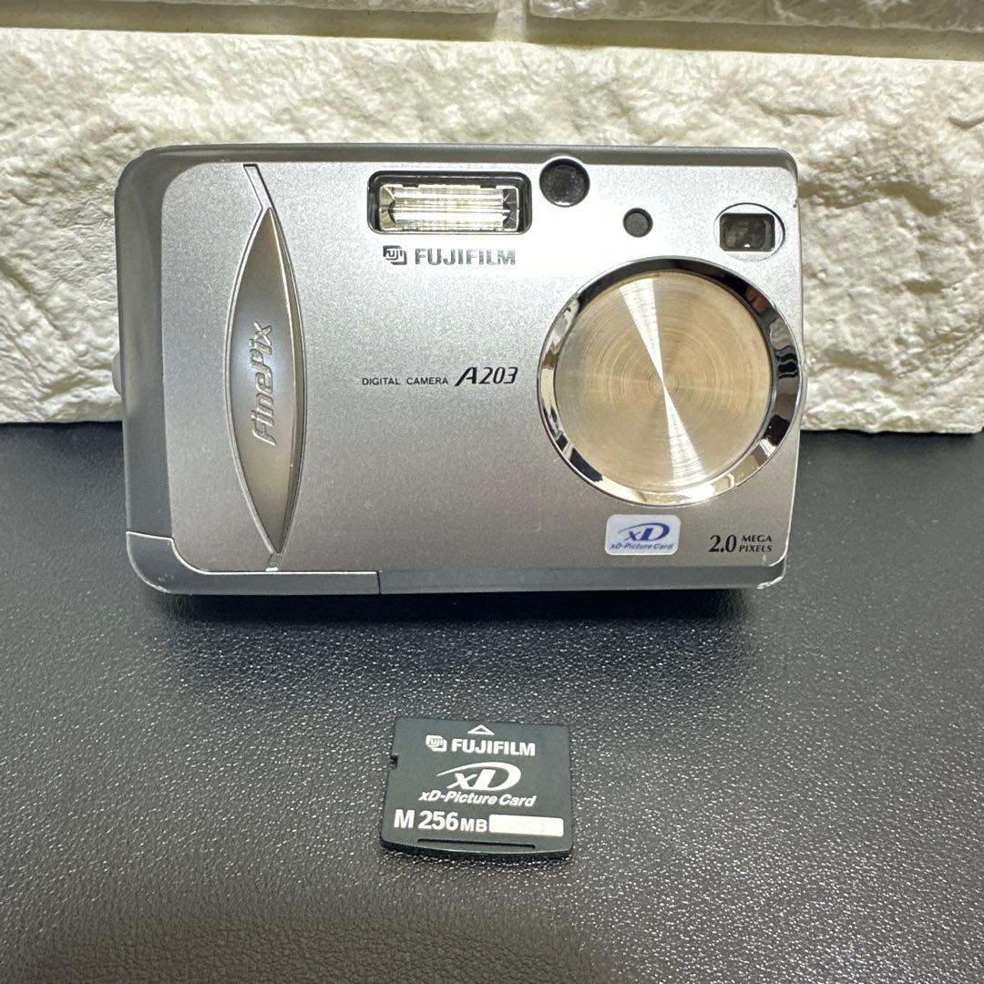 コンデジ 平成レトロ CCD FUJIFILM FinePix A203 動作品 finepix A345 コンデジ - メルカリ