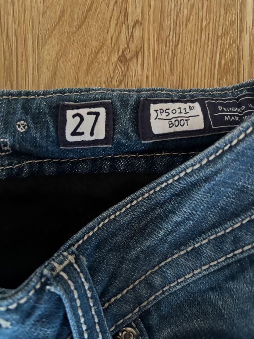 Miss me ミスミー デニム ブーツカットパンツ ブルー 27 - メルカリ