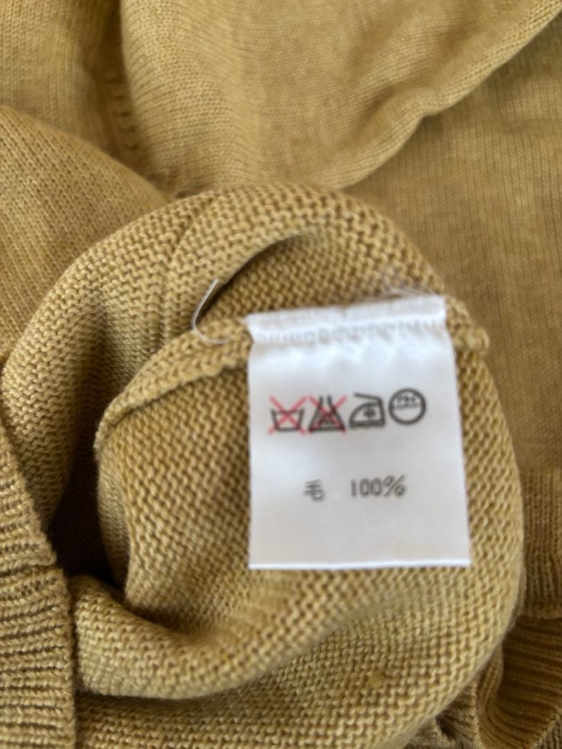 FUKUZO 横浜 元町 カラシ色カーディガンMサイズ - メルカリ