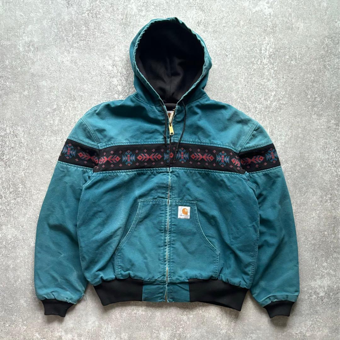 90s Carhartt アクティブジャケット カーハート ネイティブXL - メルカリ