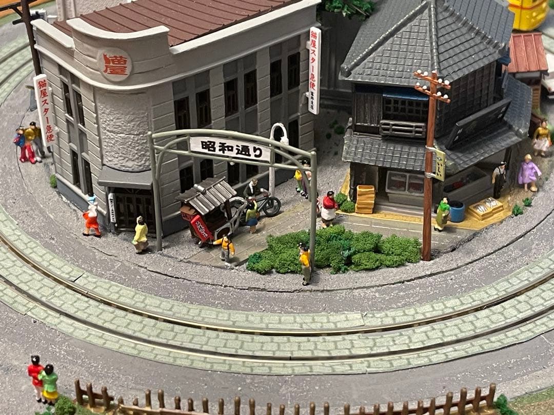 Nゲージ 昭和の都電　スーパーミニ　ジオラマ