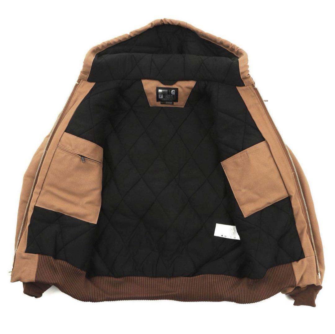 Carhartt ブラウンフード付きジャケット - メルカリ