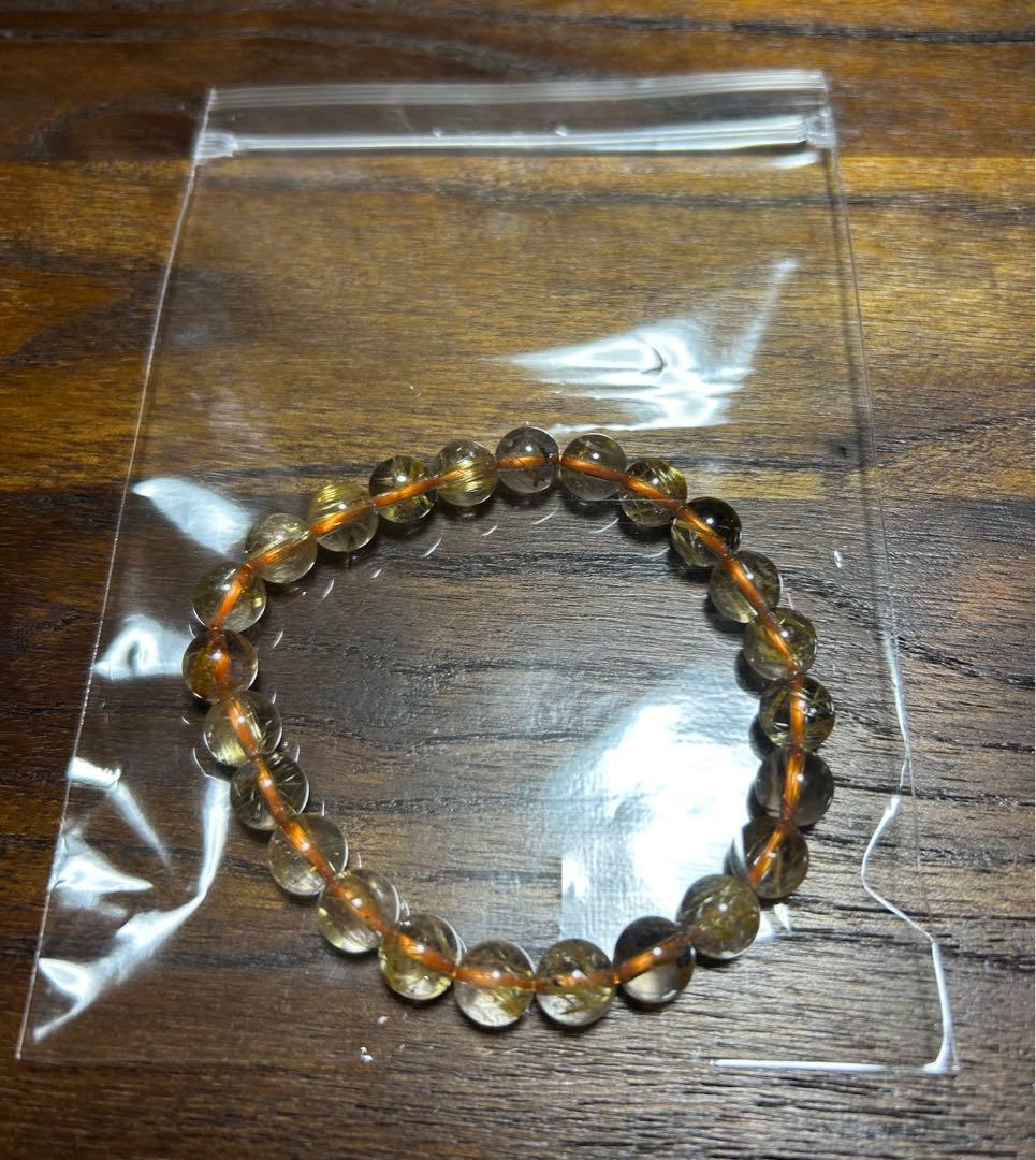 ルチル ブレスレット REZARD リザード ヒカル ルチルクォーツ - メルカリ