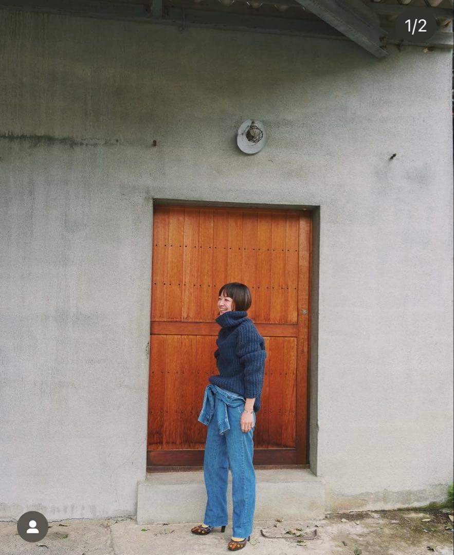 【大人気】PUR 池田泉　ニット　ウール　ハイネック　ボリューム　かわいい