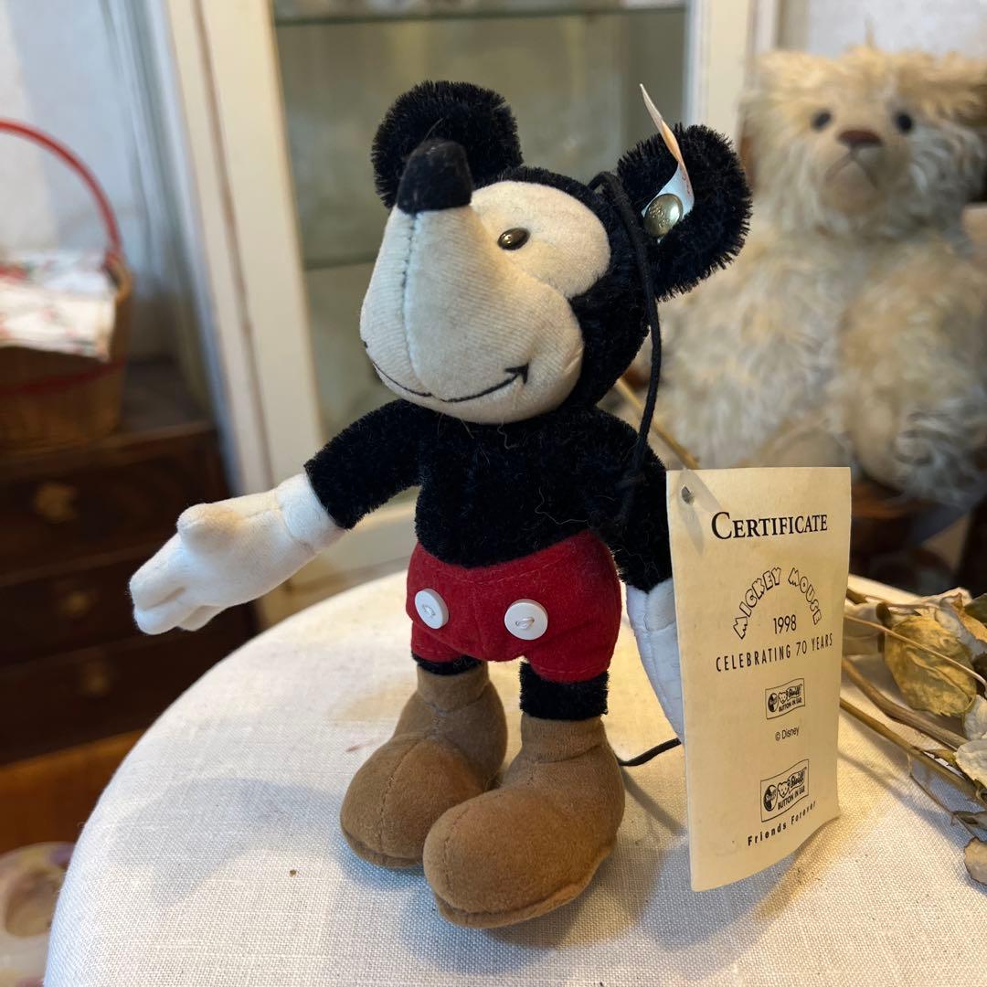 Steiff シュタイフ1998年 ミッキーマウス ぬいぐるみ