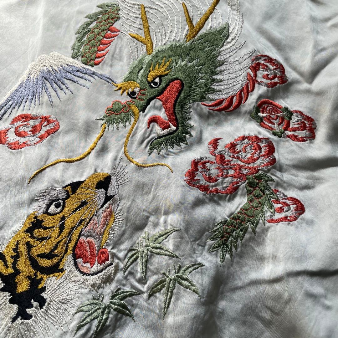 完売品 数回着美品 港商 東洋スペシャル スカル 骸骨 スカジャン 中