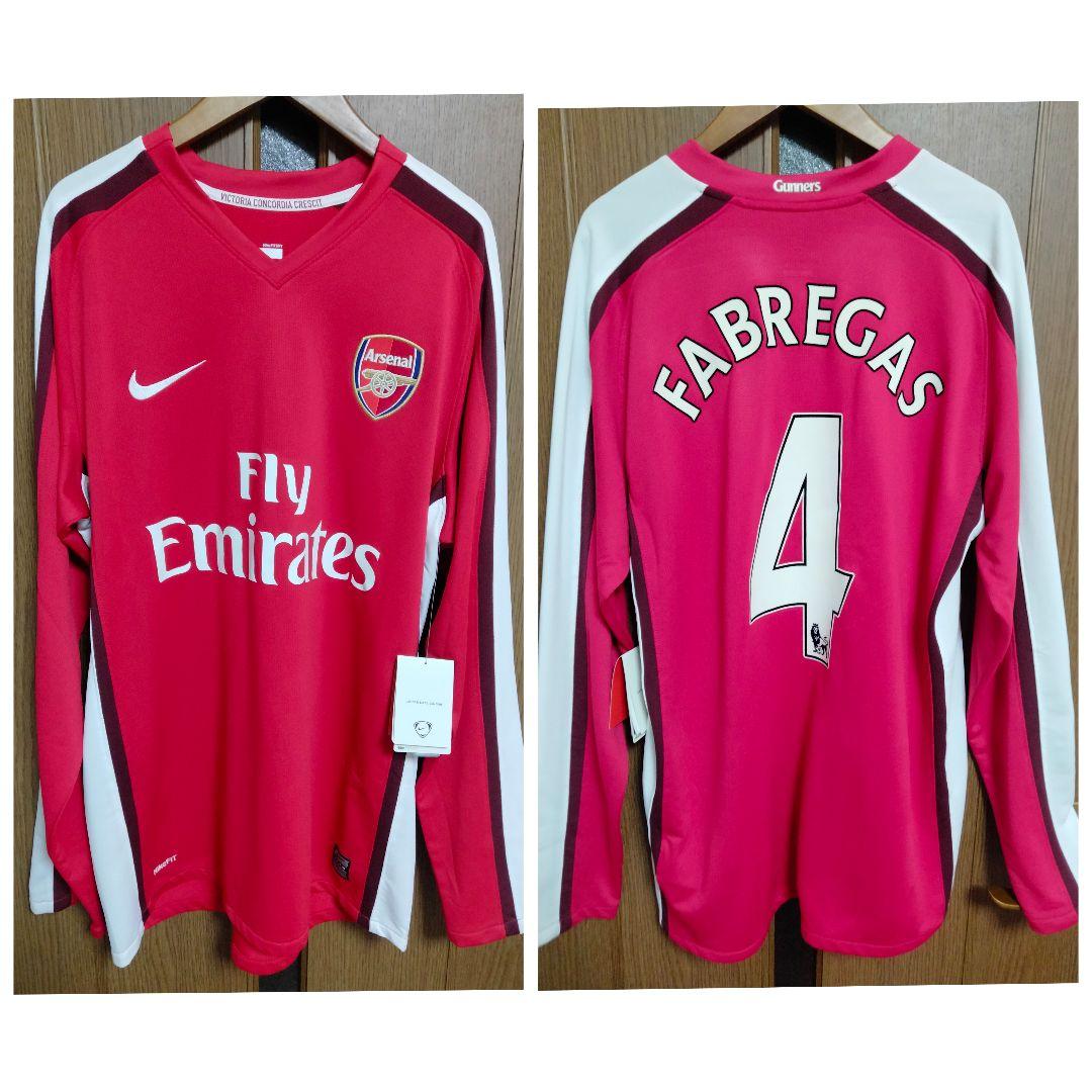 NIKE アーセナル セスク 長袖 ユニフォーム 08/10 ホーム 紙タグ付き