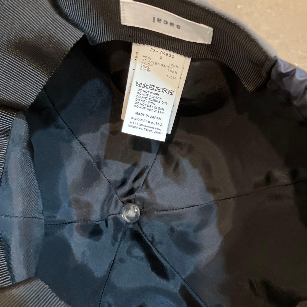 sacai スーティング ドローストリング キャップの通販はau PAY