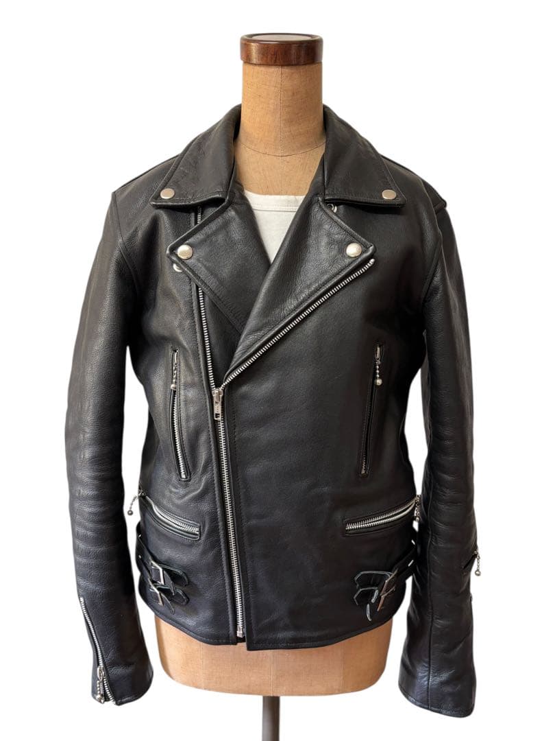 HORN WORKS UK ライダース ジャケット 黒 サイズ3 xpv liugoo_kismjkw-n1376-01