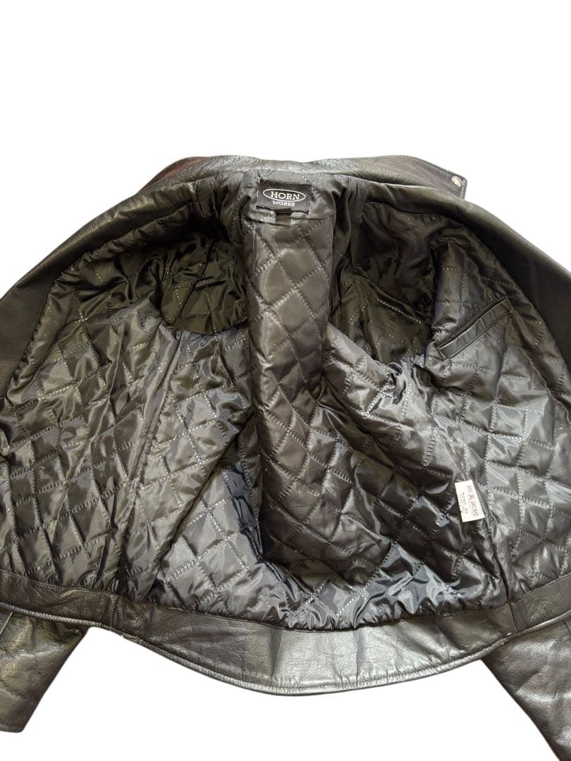 HORN WORKS UK ライダース ジャケット 黒 サイズ3 xpv - メルカリ