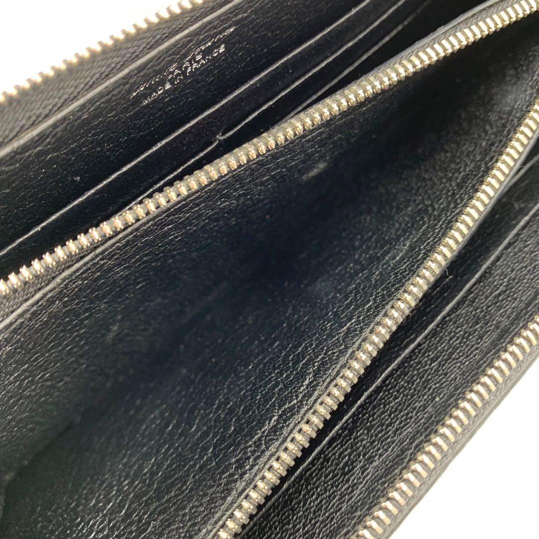 美品］カミーユフォルネ リザード ラウンドジップ フランス製 ダーク