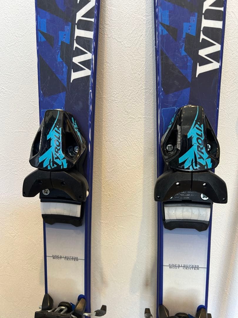 最終値下げ】KAZAMAスキー板107cm、ブーツ、ストック3点セット