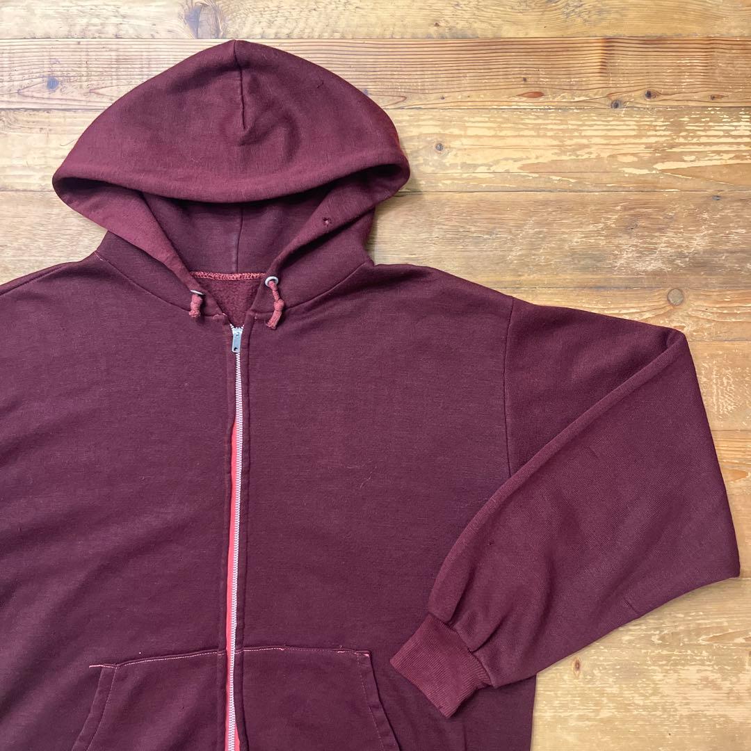 60s vintage IDEAL 片爪 アルミジップ ジップパーカー 小豆 - メルカリ