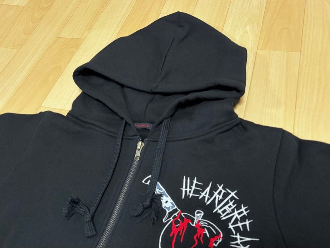希少 G-DRAGON Heartbreaker フード ジップアップパーカー