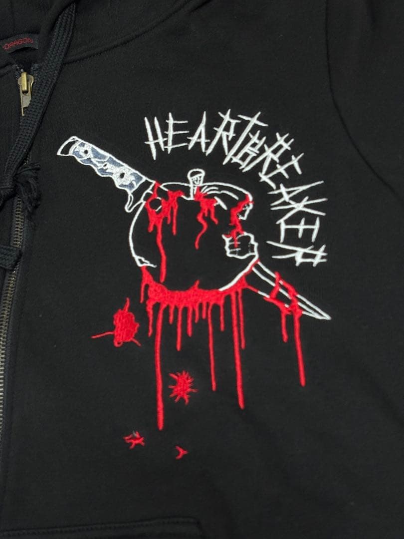 希少 G-DRAGON Heartbreaker フード ジップアップパーカー