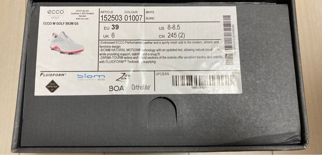 ECCO ゴルフシューズ　新品　24.5cm