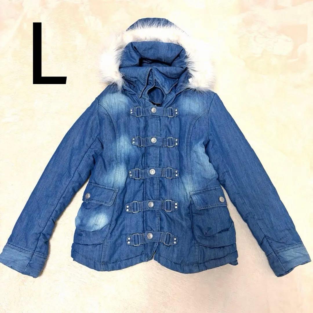 00s archive ファーデニムジャケット グランジ ギミック y2k - メルカリ