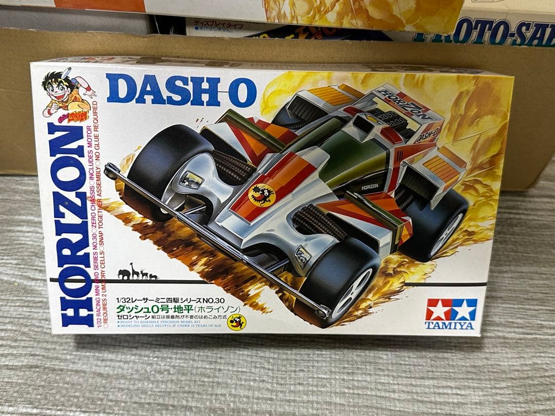 タミヤ ミニ四駆 ダッシュ！四駆郎 当時物5台＋未開封パーツ