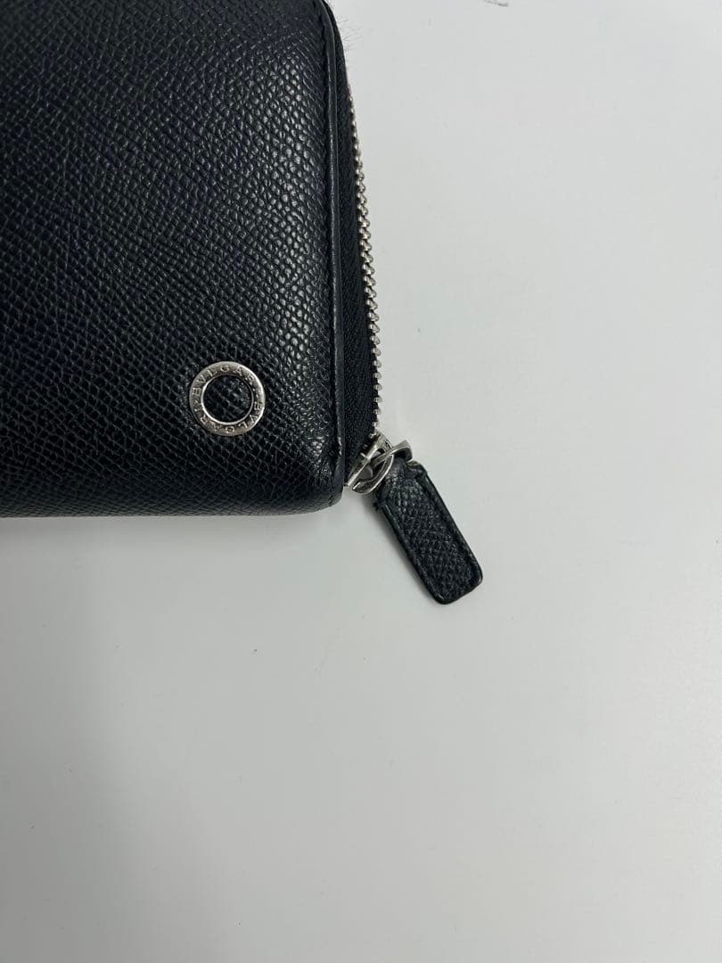 ブルガリ ラウンドジップ ビーゼロワンレザー ブラック 長財布 メンズ