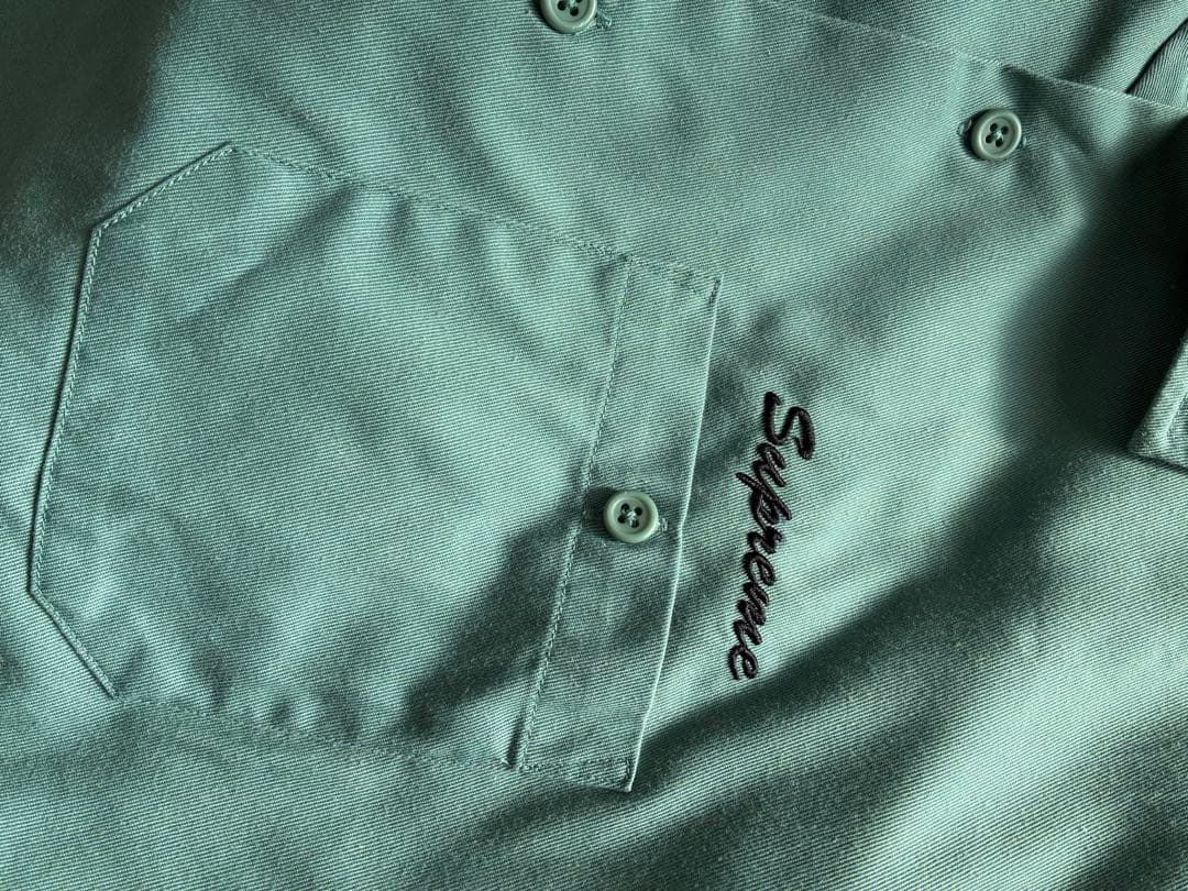 Supreme ミントグリーン 長袖シャツ XL バラ 薔薇 rose トップス