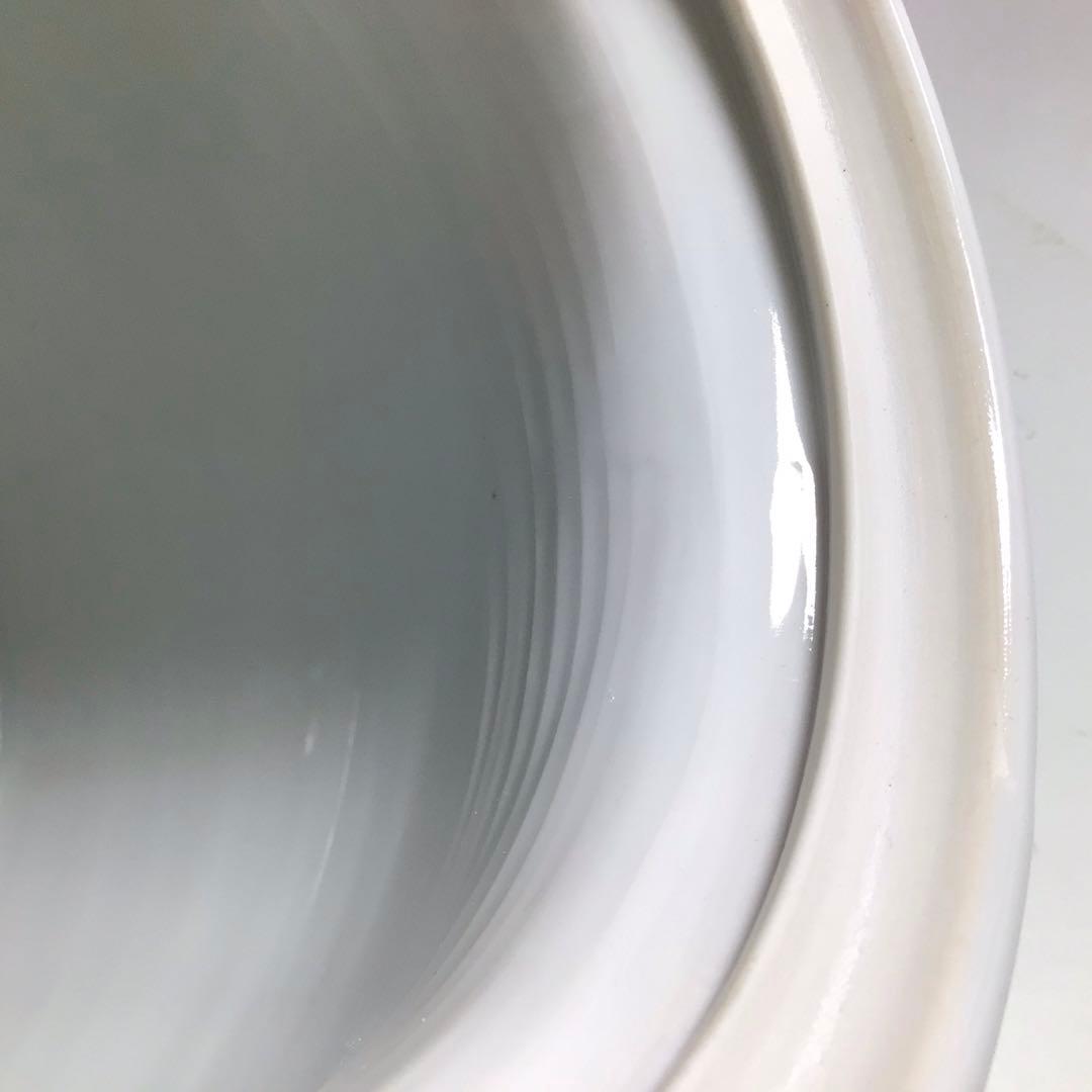 Ｒ５０５　水指　『篠田義一造』『染付松絵』　共箱　茶道具