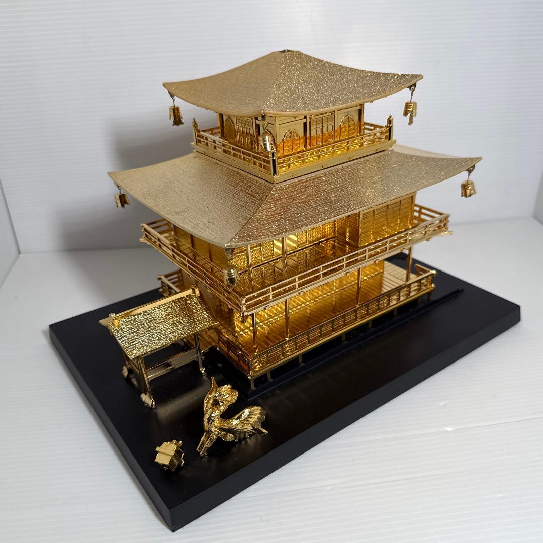 金閣寺 美術工芸品 置物 金属製 約3.2kg Yahoo!オークション -「金閣寺 置物」(金属工芸) (工芸品)の落札相場