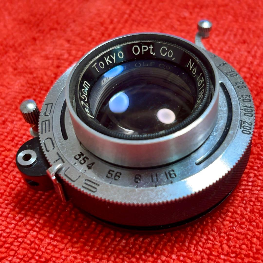 東京光学　Toko 3.5 7.5cm トリプレットの銘レンズ❗️